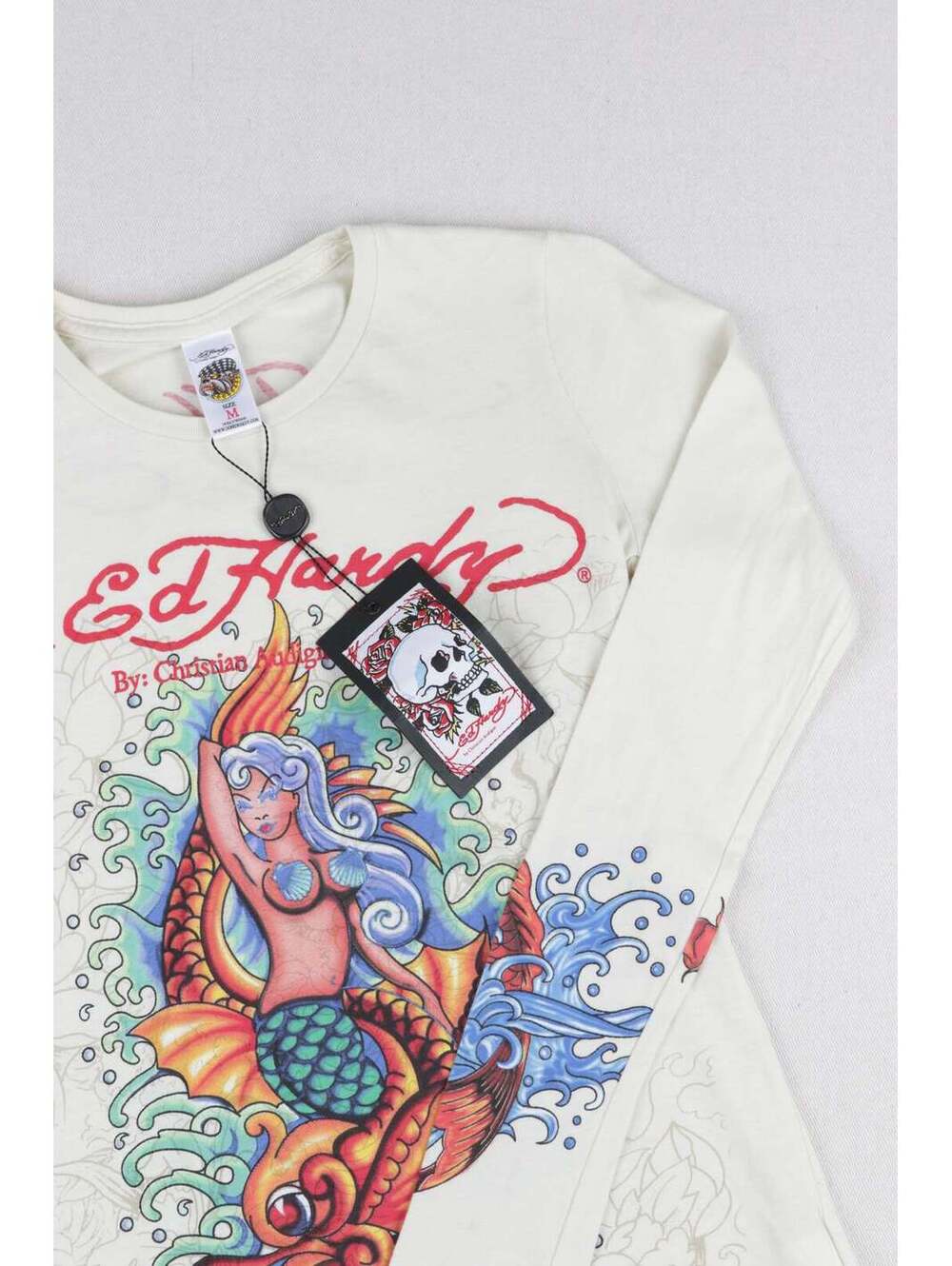 Ed Hardy By Christian Audigier Mermaid Long Sleeve T-Shirt
